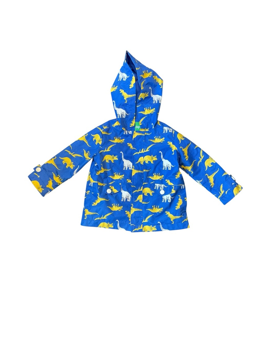Kids Blue Dinosaur Raincoat